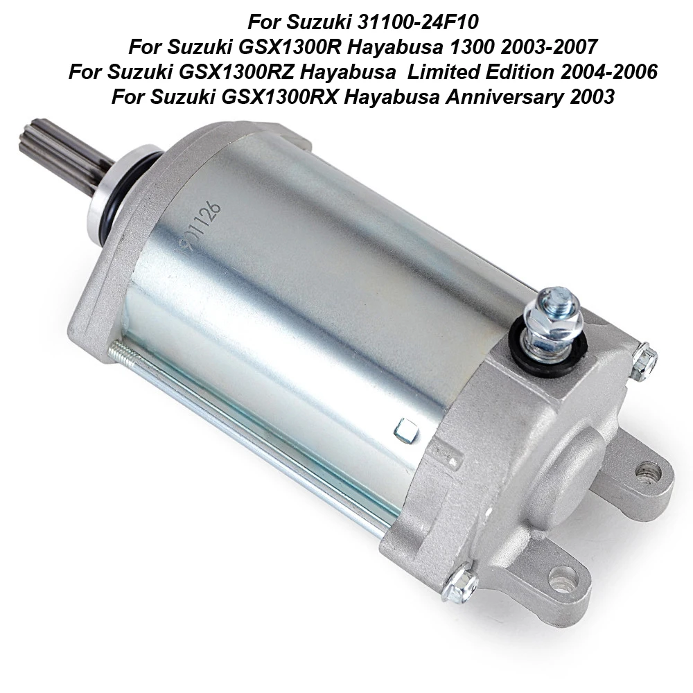 

Engine Starter Motor For Suzuki GSX1300R Hayabusa 1300 2003 2004 2005 2006 2007 GSX1300RZ GSX1300RX 31100-24F10 Motorcycle Part