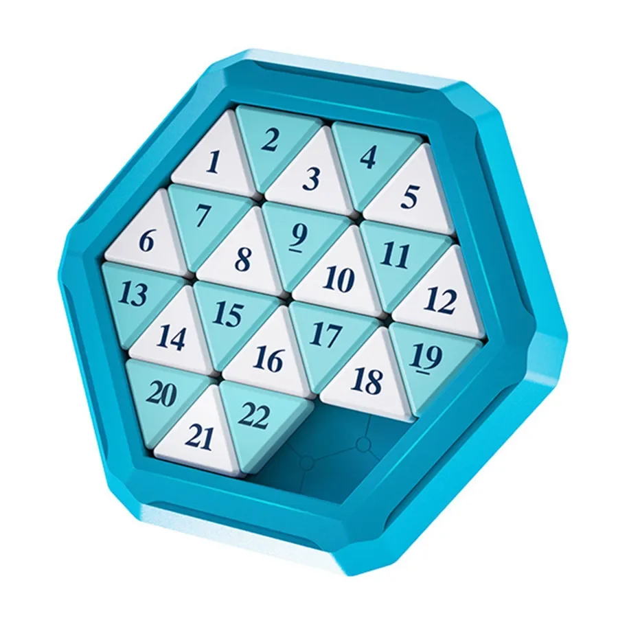 Qiyi Klotski Hexagon Number Sliding Klotski Game Magic Cube Magnetic Puzzle Toys For Family Playing Number Sliding