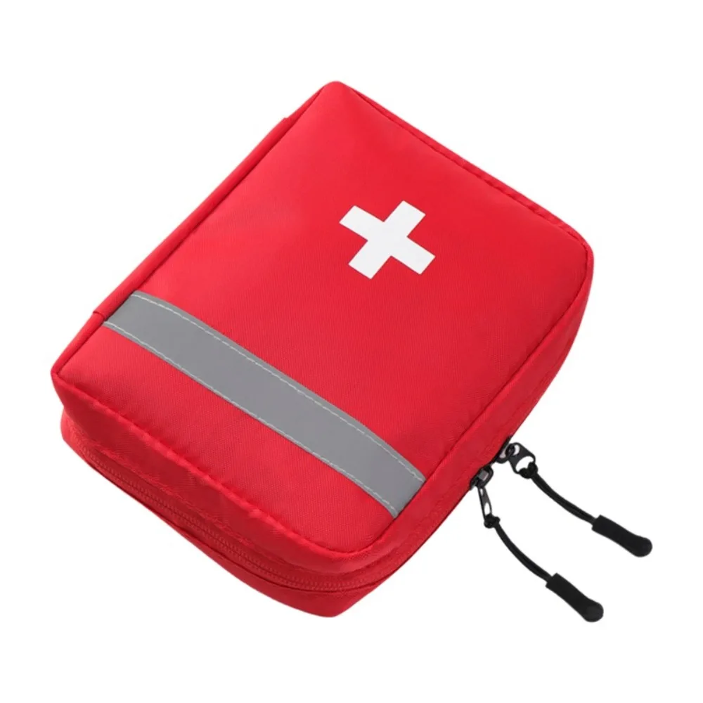 Sac de voyage portable pour médicaments, mini trousse d'urgence imperméable pour l'extérieur, durable avec bande réfléchissante, pochette de rangement pour médicaments