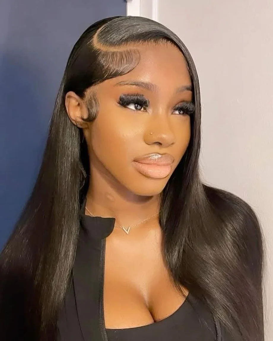

200 Density HD Transparent Human Hair Wig 30 40 Inch Bone Straight 13x6 Lace Front 13x4 Brazilian Lace Frontal Wigs For Women