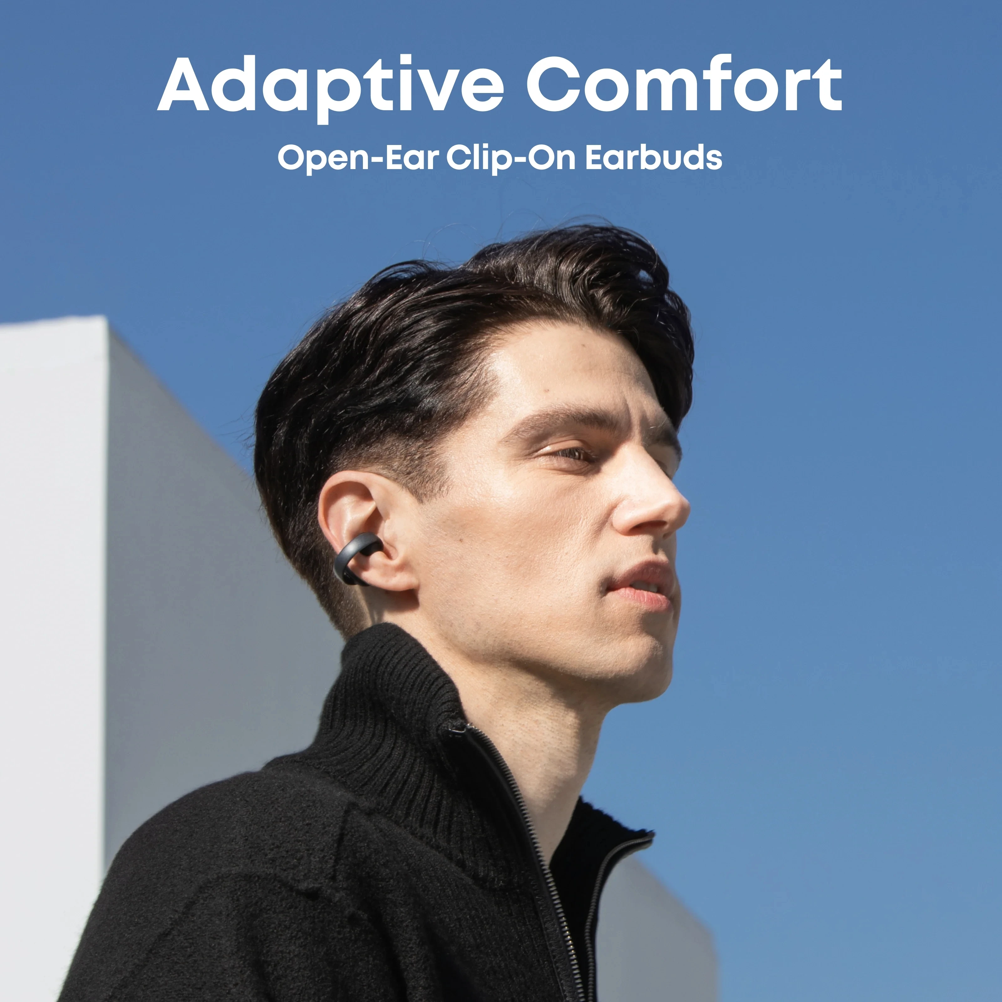 Anker SoundCore AeroClip Open-Ear Clip-On Earbuds with Adaptive Comfort