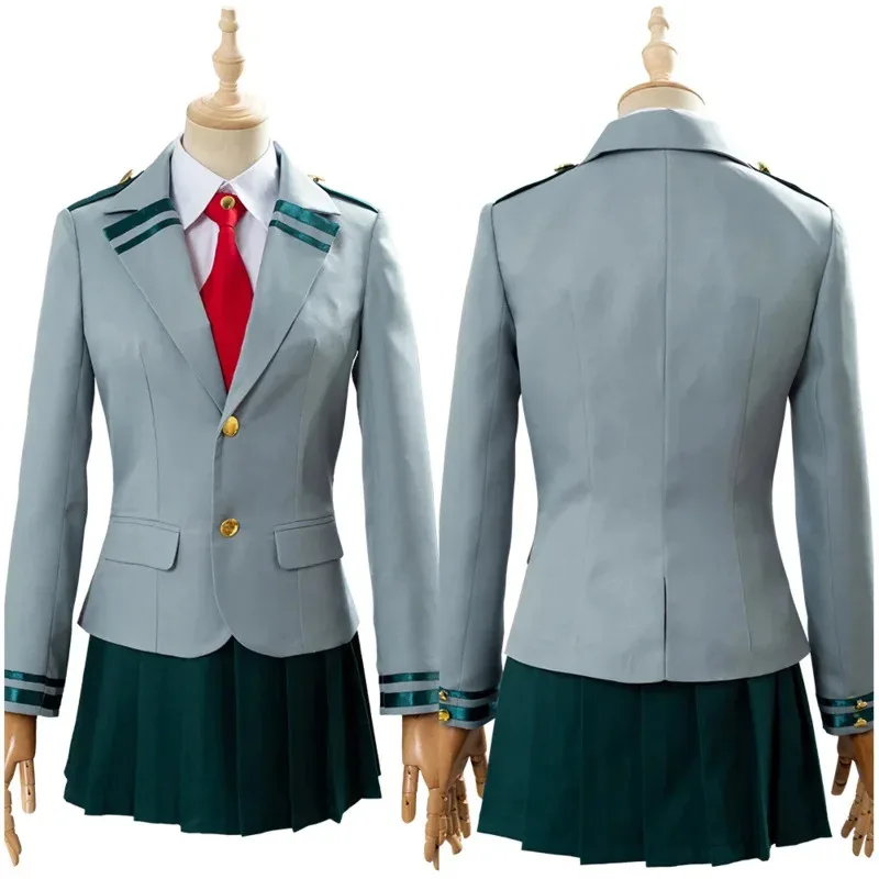 

Boku no Hero Academy My Hero Academy Ochako Uraraka Cosplay Costume Asui Tsuyu Costume School Uniform Girl Dress