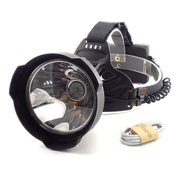 Led Head Lamp USB Rechargeable Headlamp Head Torch Headlight Linterna Frontal Head Lamp 3*18650 Headlamps Outdoor Lighting