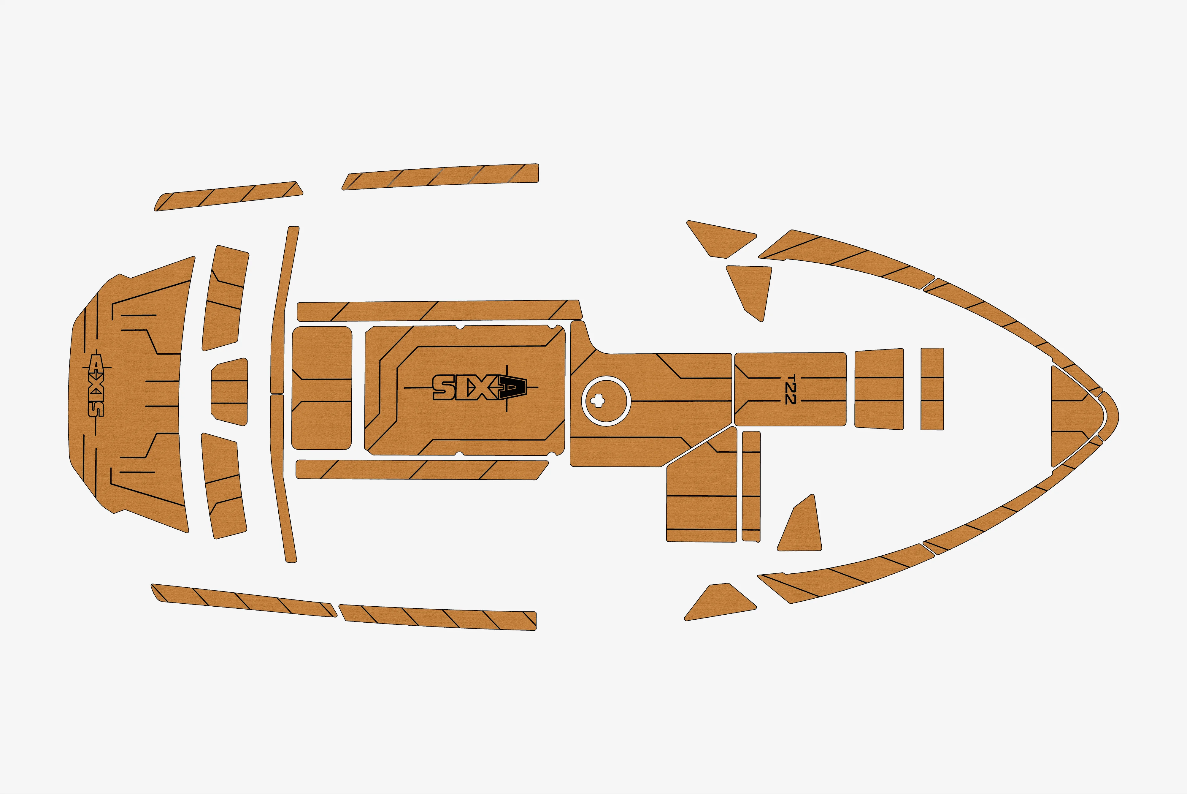 

2018-2021 AXIS T22 1/4" 6mm EVA foam Non-Slip PVC Teak Decking marine Mat seadek gatorstep carpet Marine Floor