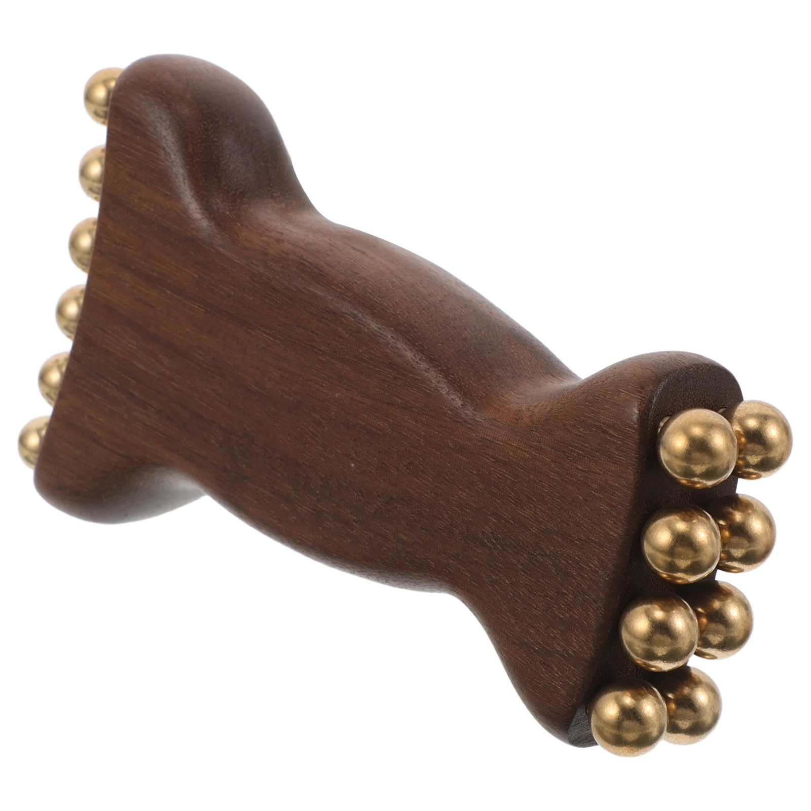 Houten gezichtsmassager Natuurlijke kralen Ergonomisch ontwerp voor gezicht-nekmassage Draagbaar beeldhouwenhulpmiddel voor dagelijks huidverzorging Routine