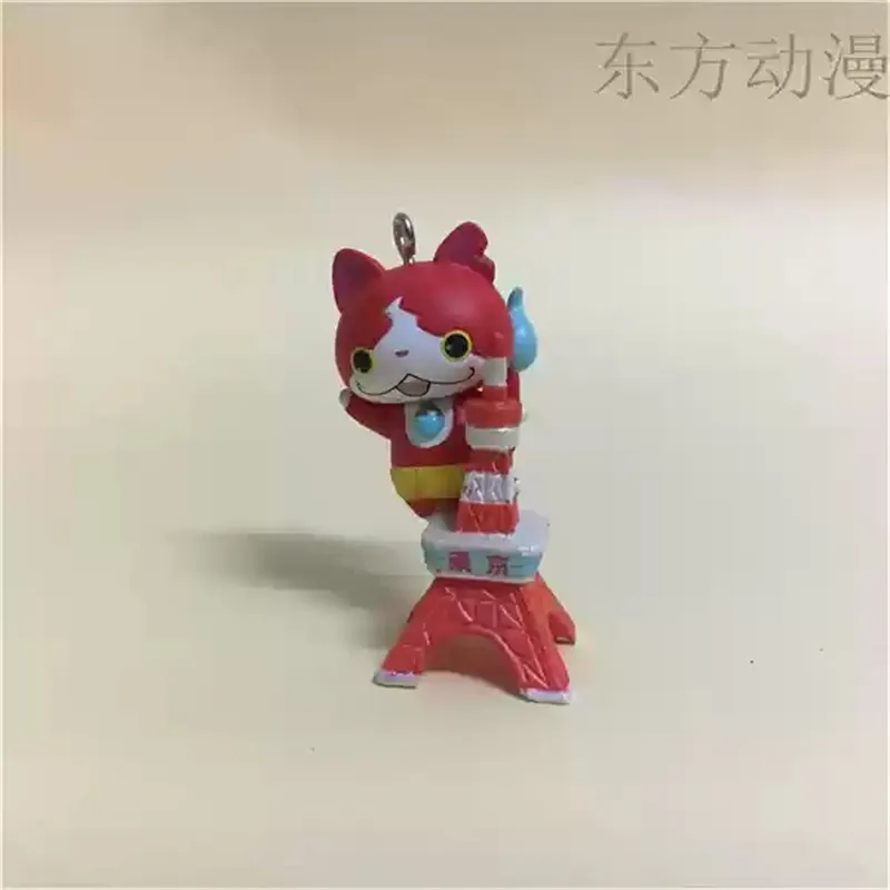 4 قطعة 3 سنتيمتر الكرتون الياباني يوكاي ساعة جيبانيان عمل الشكل دمية بولي كلوريد الفينيل يوكاي ساعة لعبة روبيان #5