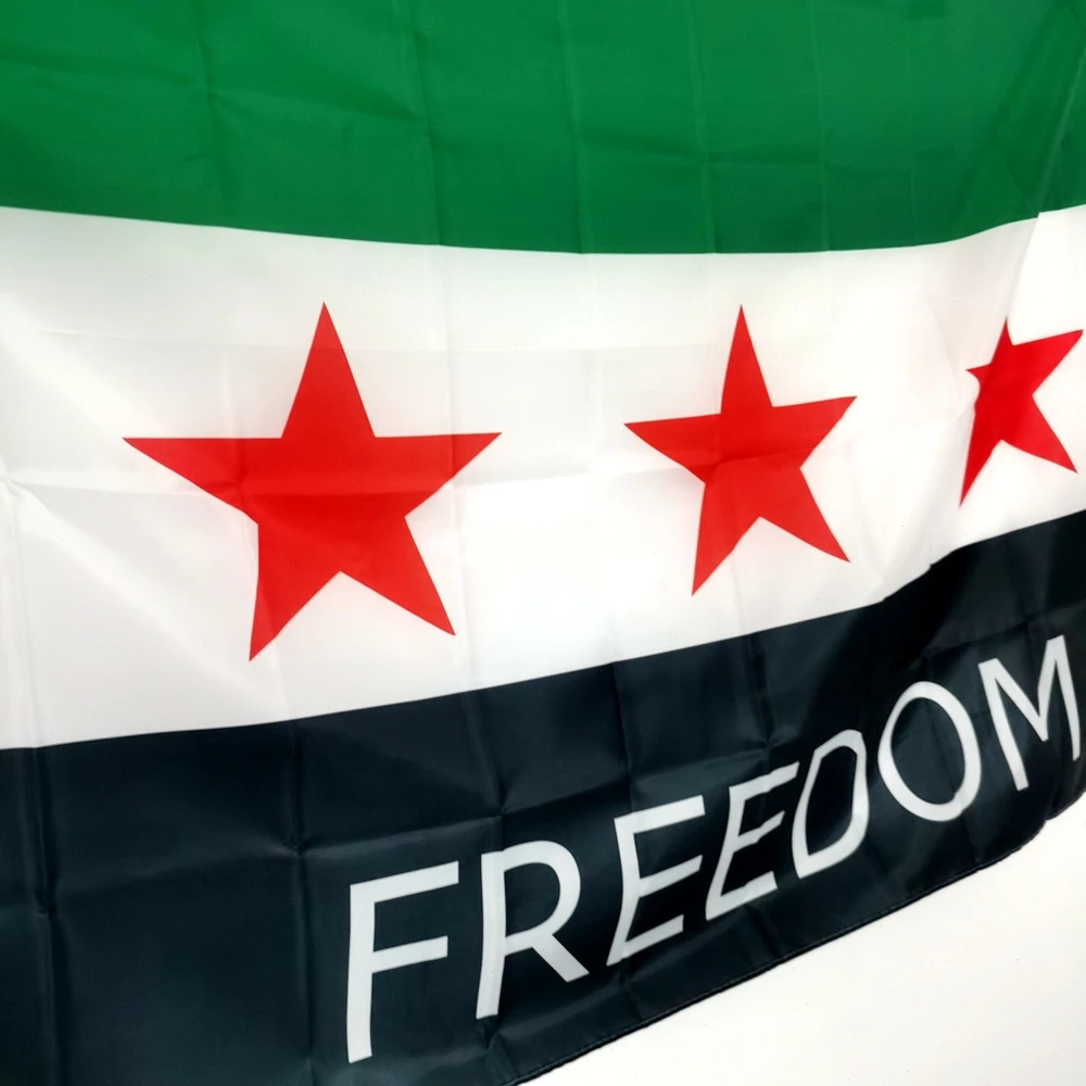 SYRIAN FREEDOM FLAG SYRIA FLAG Old Syrian 3 Star Arab Republic Hanging Polyester 90X150CM