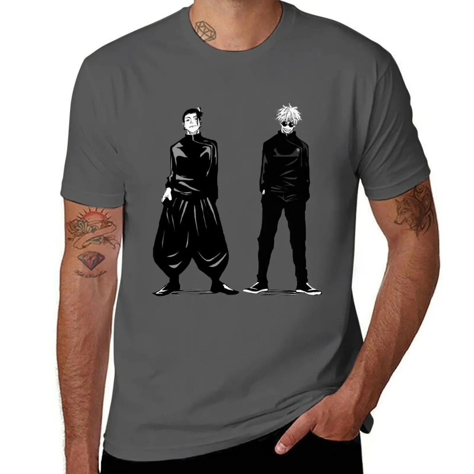 

The Strongest: Gojo and Geto T-Shirt Big and Tall Loose Fit T-Shirt