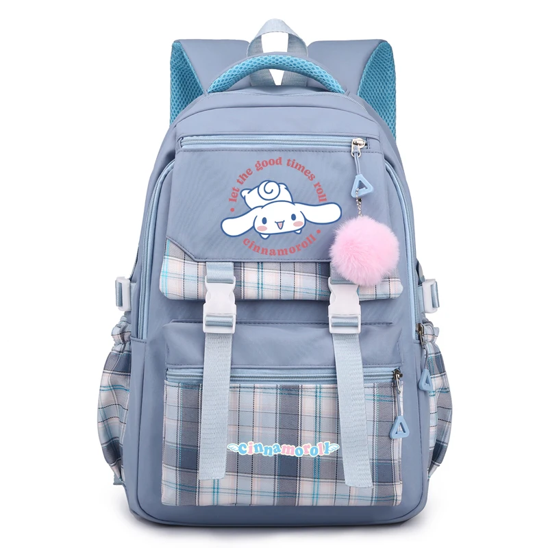 Sanrio Cinnamoroll Backpack Children Girl Boy Black Blue Schoolbag Kawaii Student School Bag Laptop Travel Bag Toy Gift