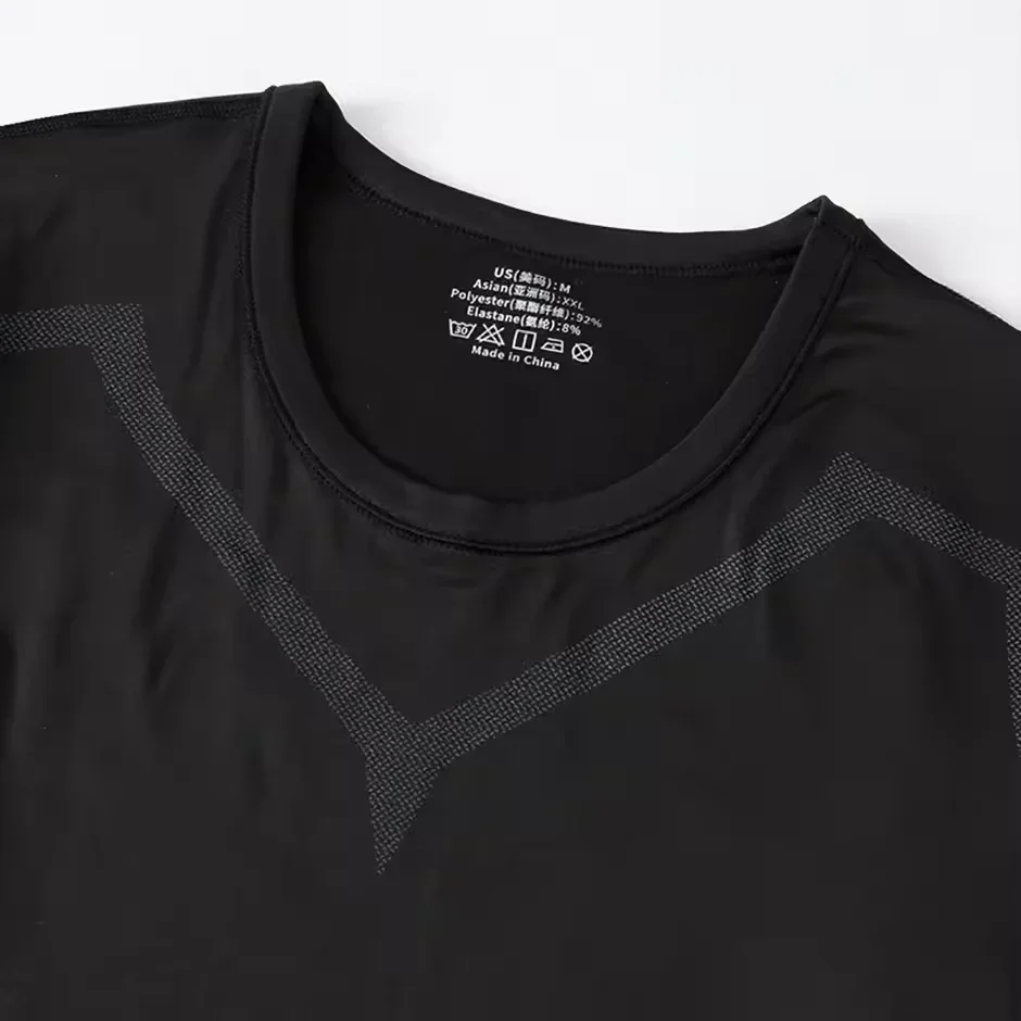 Dwuczęściowy męski komplet: obcisłe, ciepłe spodnie z długim rękawem na jesień i zimę, męskie spodnie fitness, koszulka do biegania, jogi, dla sportowców.