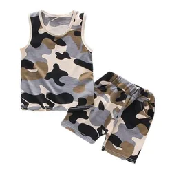 New Summer Baby Boys Clothes Children Girls Vest Shorts 2Pcs/Sets Toddler Casual Sports Costume Infant Outfits Kids Tracksuits