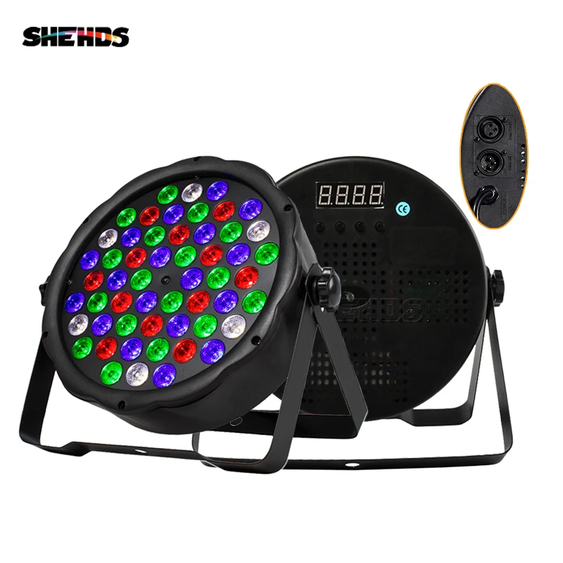 

1/4/8/10pcs LED 54x3W RGBW Color Flat Par Lighting For Disco DJ Music Party Club Dance Floor Bar Darkening SHEDHS Stage Light