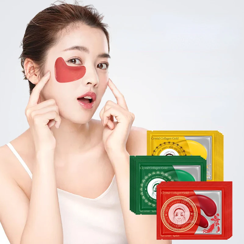 

Sdotter Seaweed Firming Eye Mask Eye Patches for the Eyes Crystal Green Masks Anti Aging Dark Circle Puffiness Collagen Eyelid P