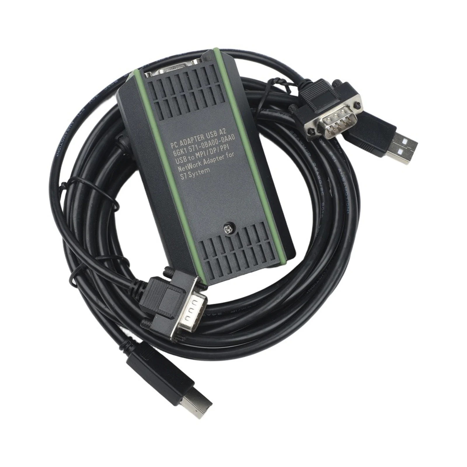 6GK1571-0BA00-0AA0 USB Programming Cable for S7-200/300/400 PLCs with Optocoupler Isolation and Auto Baud Rate Matching