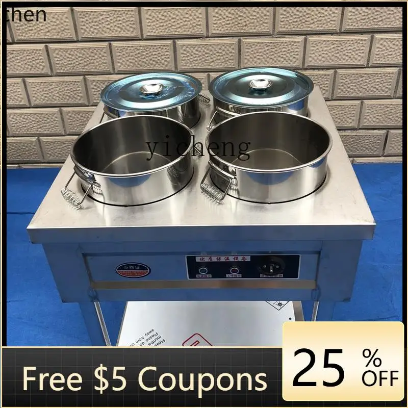 

P24 commercial stainless steel thermal insulation porridge truck electric soup porridge bucket mobile stall fast food truck