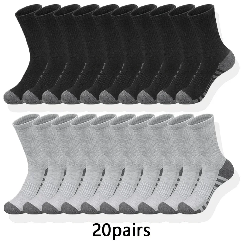 10/20/30 คู่ถุงเท้าผู้ชายแบบคลาสสิกเนื้อนุ่มพิเศษระบายอากาศได้ดี ถุงเท้าลำลองแบบสบายสำหรับทุกเพศ เหมาะสำหรับใส่กลางแจ้ง