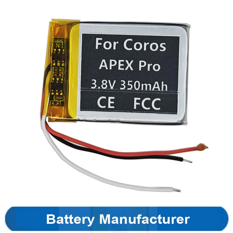 Original Replaces 350mAh 3.8V Battery For Coros APEX Pro Smartwatch