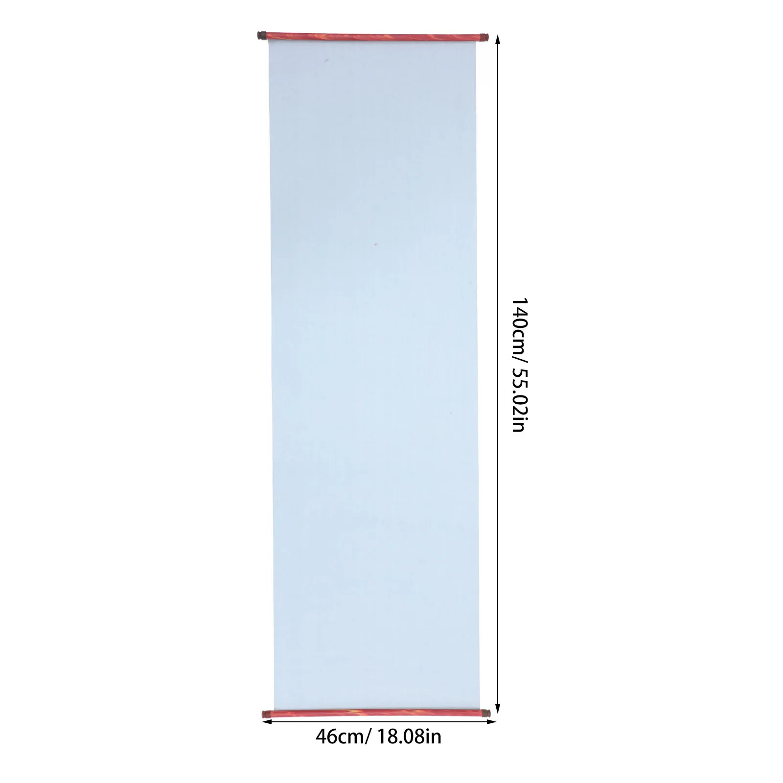 1.4M X 46Cm 물 쓰기 천 재사용 가능한 서예 연습 스크롤 모조 쌀 종이 브로케이드 아트 페인팅 도구 학생용
