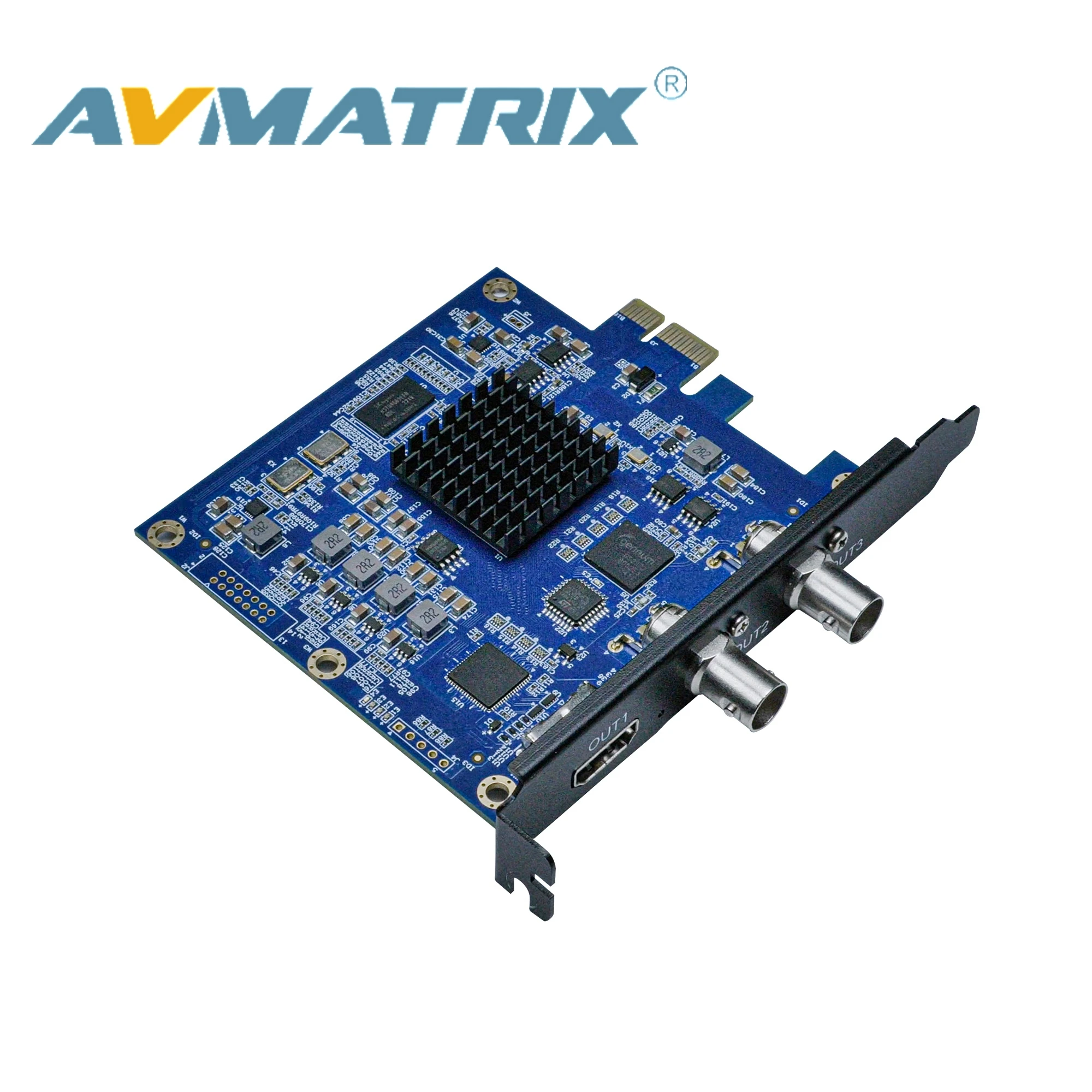Professional 3-CH SDI HDMI PCIE Playback Card 1080p 60fps Low Latency Output for VMix OBS Live Production Studio