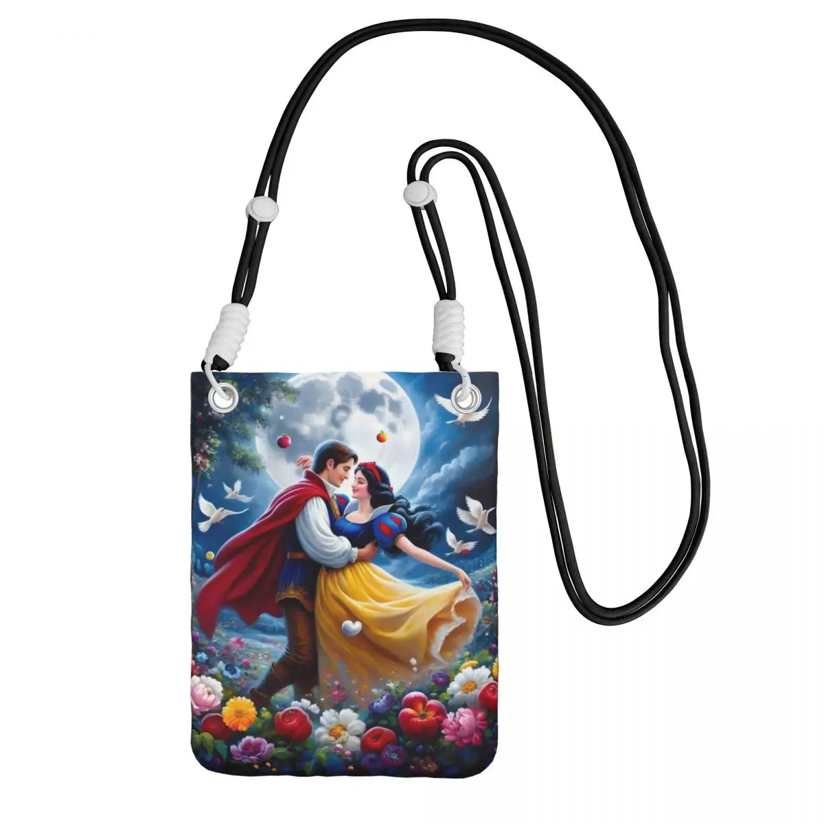 

Custom Snow White And The Seven Dwarfs Mobile Phone Bag Men Women Animation Crossbody Bag Lipstick Bag Mini Shoulder Purse