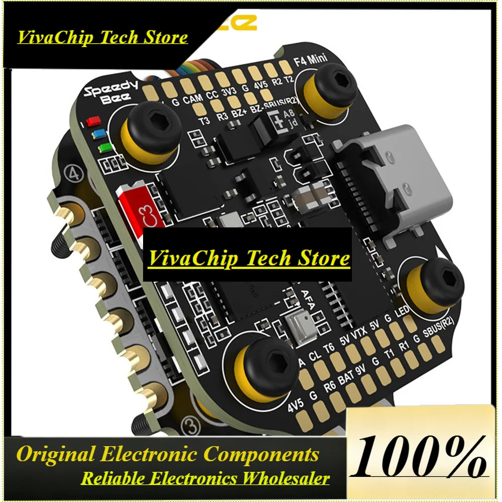 VIVaSSpeedyBee F405 Mini BLS 35A 20x20 Stack. F405 30x30 Mini Flight Controller, 35A BLHeli_S Mini 4-in-1 3-6S ESC For RC FPV Dr