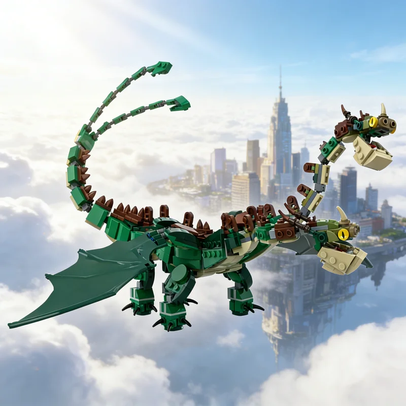 

543pcs MOC How To Train Your Dragon Barf Icons Model Building Blocks DIY Gift Creative Collectible Display Decor Premium Adult