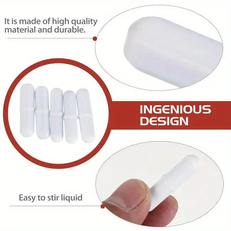 5pcs Magnetic Rotor Special Stirring Bar for Mixing Cup Laboratory Solution Preparation Rotating Stirring Bar Home Accessories