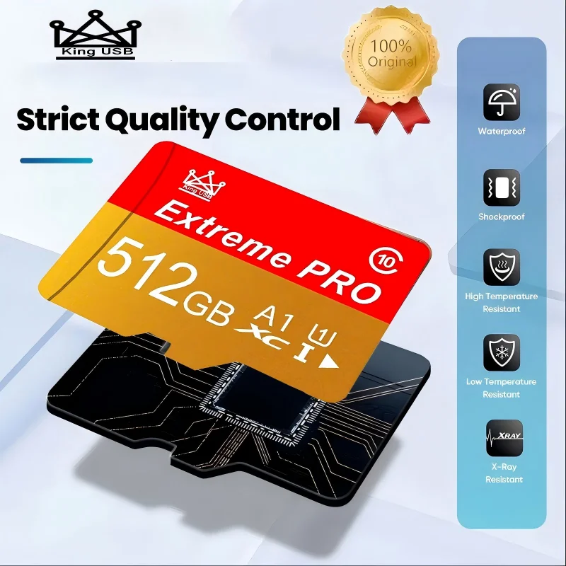 Tarjeta de Memoria Micro TF SD Extreme Pro Clase 10 de 512 GB, 256 GB, 128 GB, 64 GB, Tarjeta Flash Micro TF SD de 64 GB y 128 GB para Teléfono