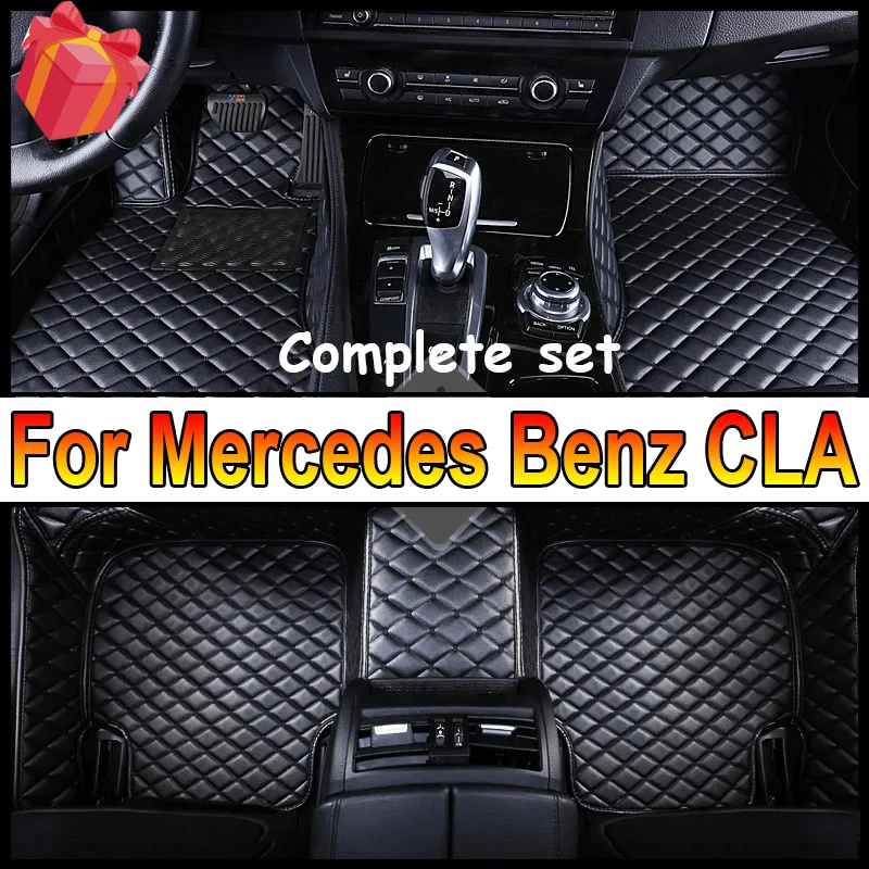 

Custom Car Floor Mats For Mercedes Benz CLA X117 X118 C117 Auto Carpets Foot Coche Accessories