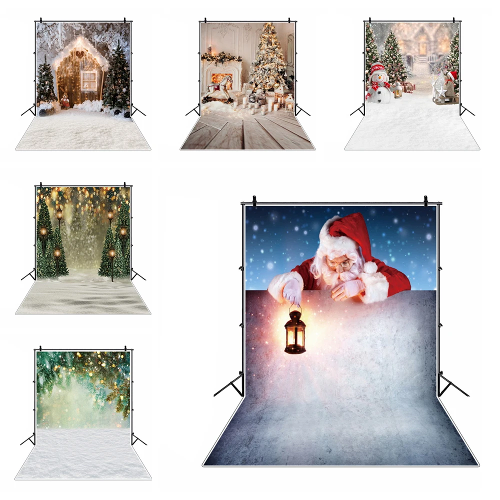 Christmas Backdrop Santa Claus Winter Baby Portrait Photography Background Photozone Vinyl Photophones For Photos Photocall Prop