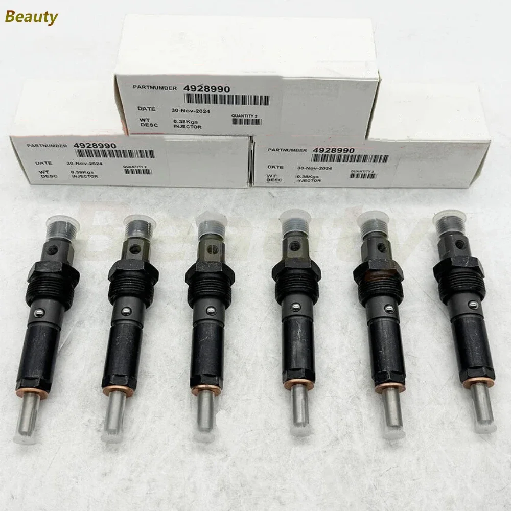 6 Pieces New Fuel Injector For 1994-98 Dodge Cumminss 6BT 5.9L 40-60HP 0432131715 OEM 4928990