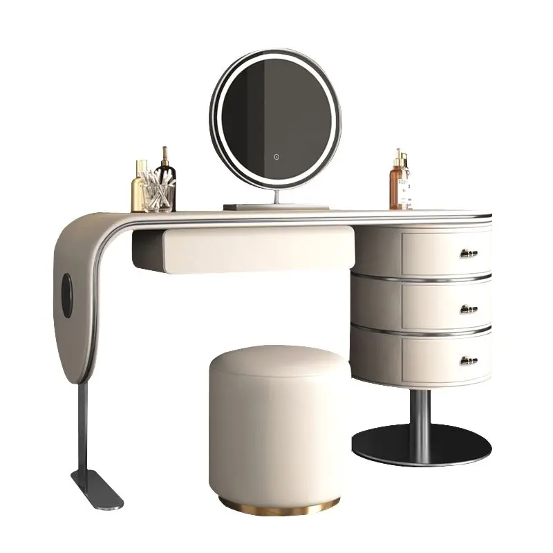Italian light luxury dresser chest cabinet integrated, bedroom simple small apartment makeup table storage cabinet integrated