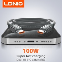 LDNIO 100W USB Type C Cable PD3.0 Type C to USB C Fast Charging Cable For IPhone Xiaomi 15 Oneplus Huawei Poco x7 Macbook Laptop