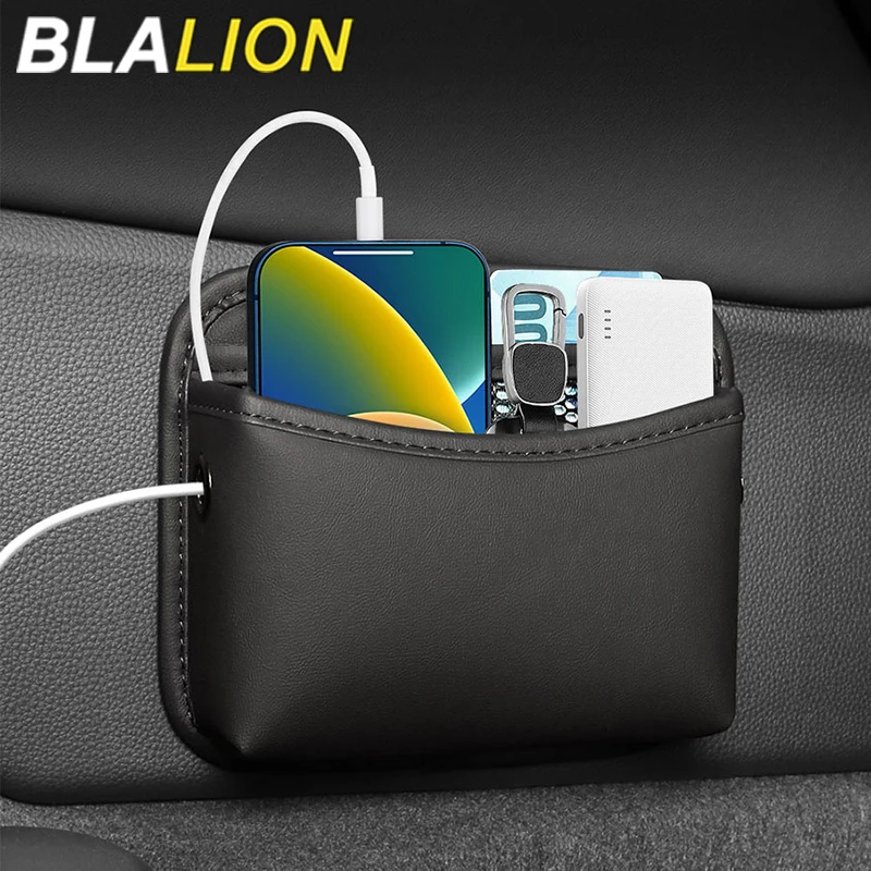 BLALION PU Leather Car Storage Bag Multifunction Wallet Keys Card Cup Phone Holder Auto Cup Holder Storage Box Auto Accessories