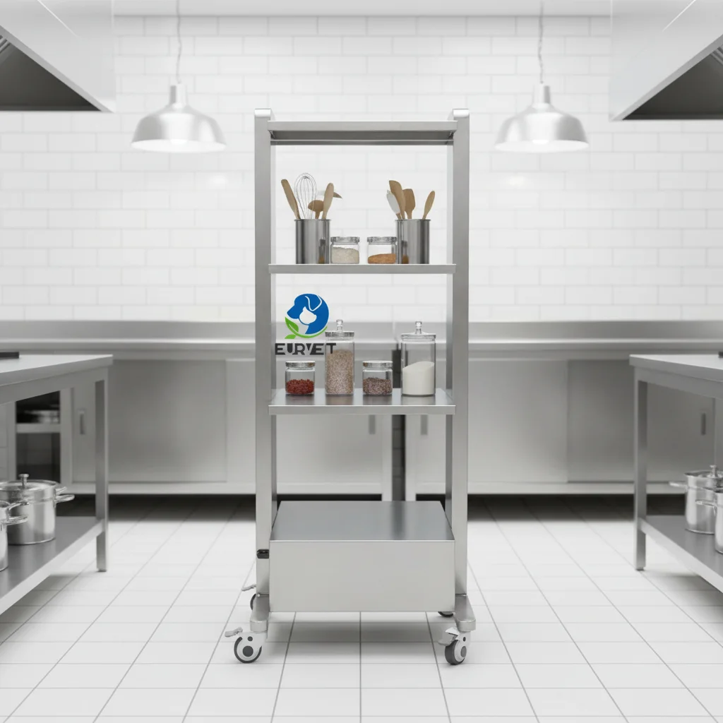 Veterinary Equipment Socket Cart for Carrying Patient Trolley Hospital Furniture Vet Trolley
