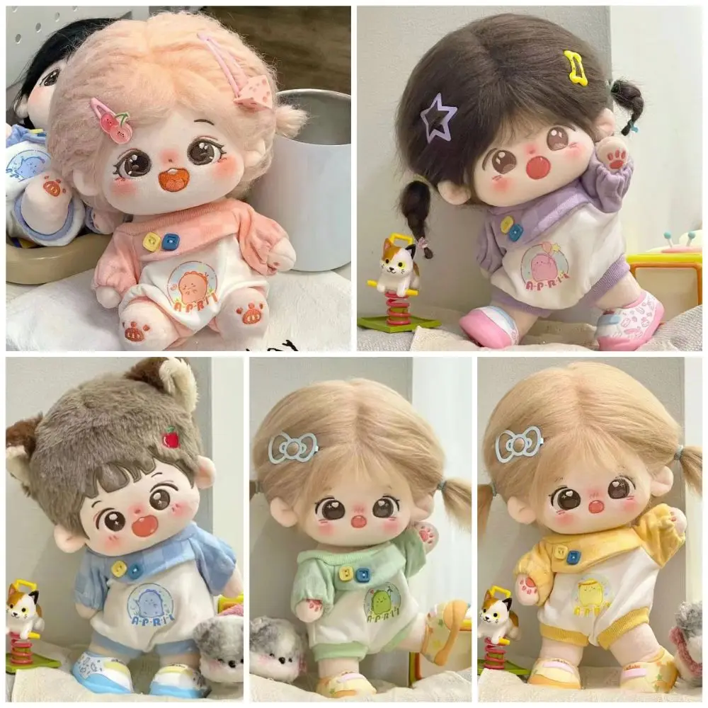 

Kawaii 20 см кукольная одежда с мультяшным узором, аксессуары для кукол, комбинезоны для кукол, сменный наряд для косплея, мини-пижамы для куклы, подарок
