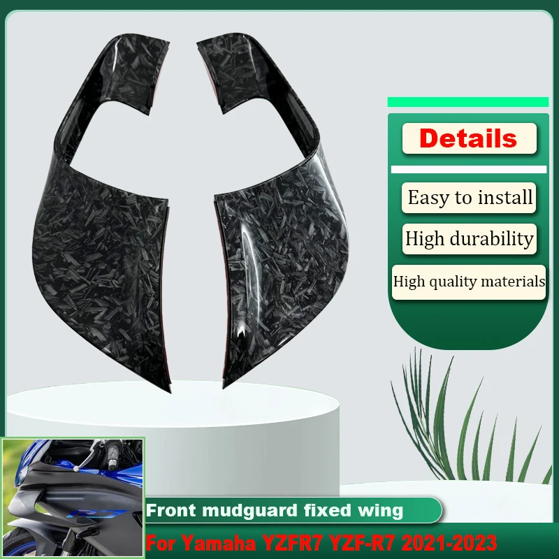 

For Yamaha YZFR7 YZF-R7 2021 2022 2023 Motorcycle Side spoilers, wings, winglets, ailerons, fixed wing fairings, dynamic wings