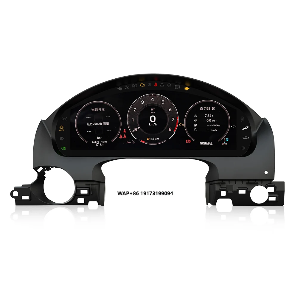 Car Accessories for Cayenne 11- 17 12.3'' Upgrade Speedometer Odometer Instrument Digital Cluster Virtual Gauge Cockpit