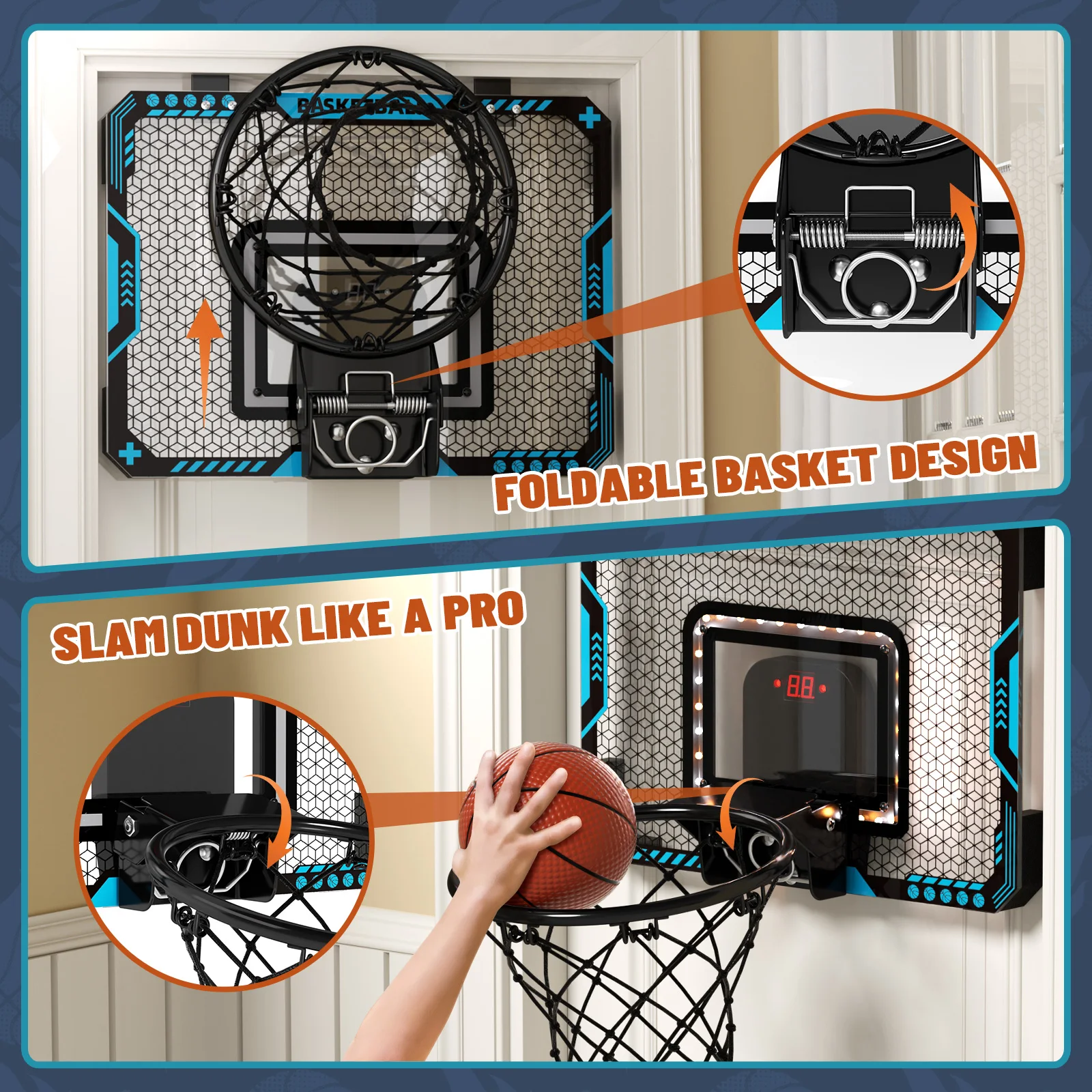 Basketball frame shooting wall mounted non perforated children\'s small basketball frame indoor and outdoor children\'s shooting m
