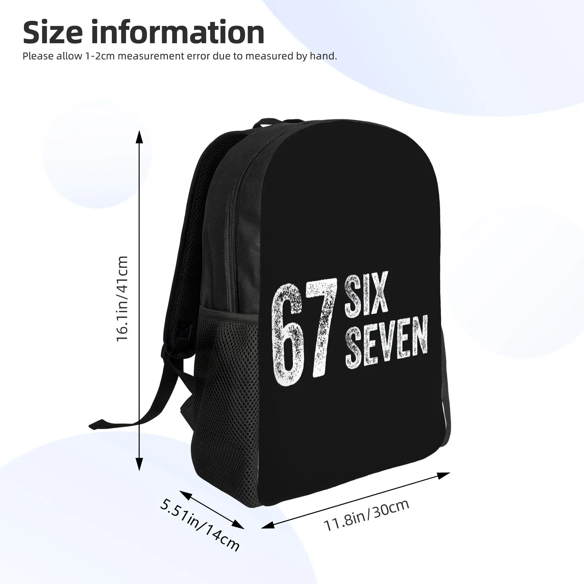 Mochila con Estampado de 67 Frases de Slang, Divertida y de Gran Capacidad, para Uso Diario y Escolar