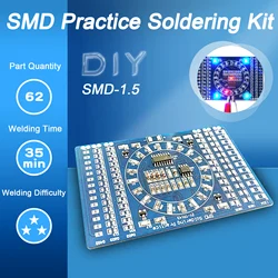 Практика пайки Печатные платы SMD Светодиодная электроника Компоненты SMT DIY Наборы печатных плат Инструменты для проекта Базовые паяльные наборы