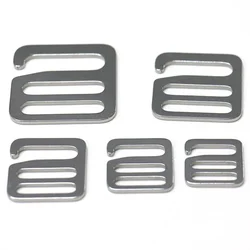 1PC Stainless Steel Adjuster Square Buckle 