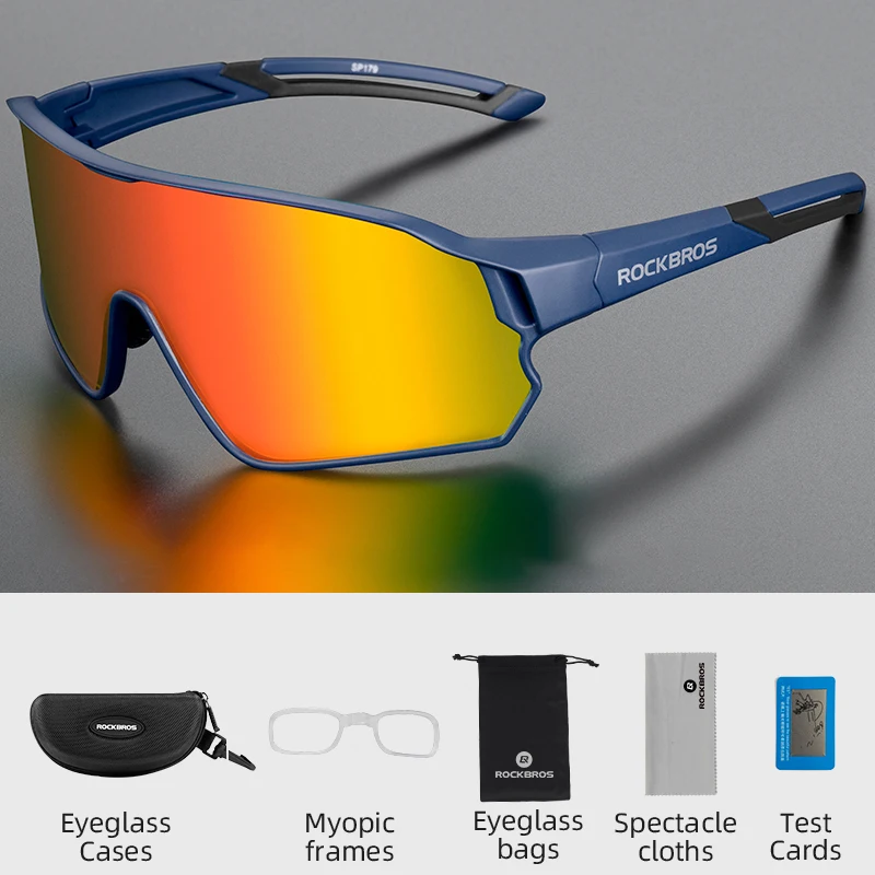 ROCKBROS Polarized Cycling Sunglasses Large Frame 4
