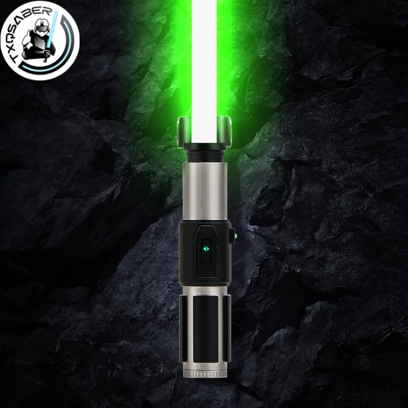 TXQSABER Réplica Master Yoda Neo pixel Sable de luz Smooth Swing SoundFonts Cambio de color Bluetooth Espada láser de encendido de gestos