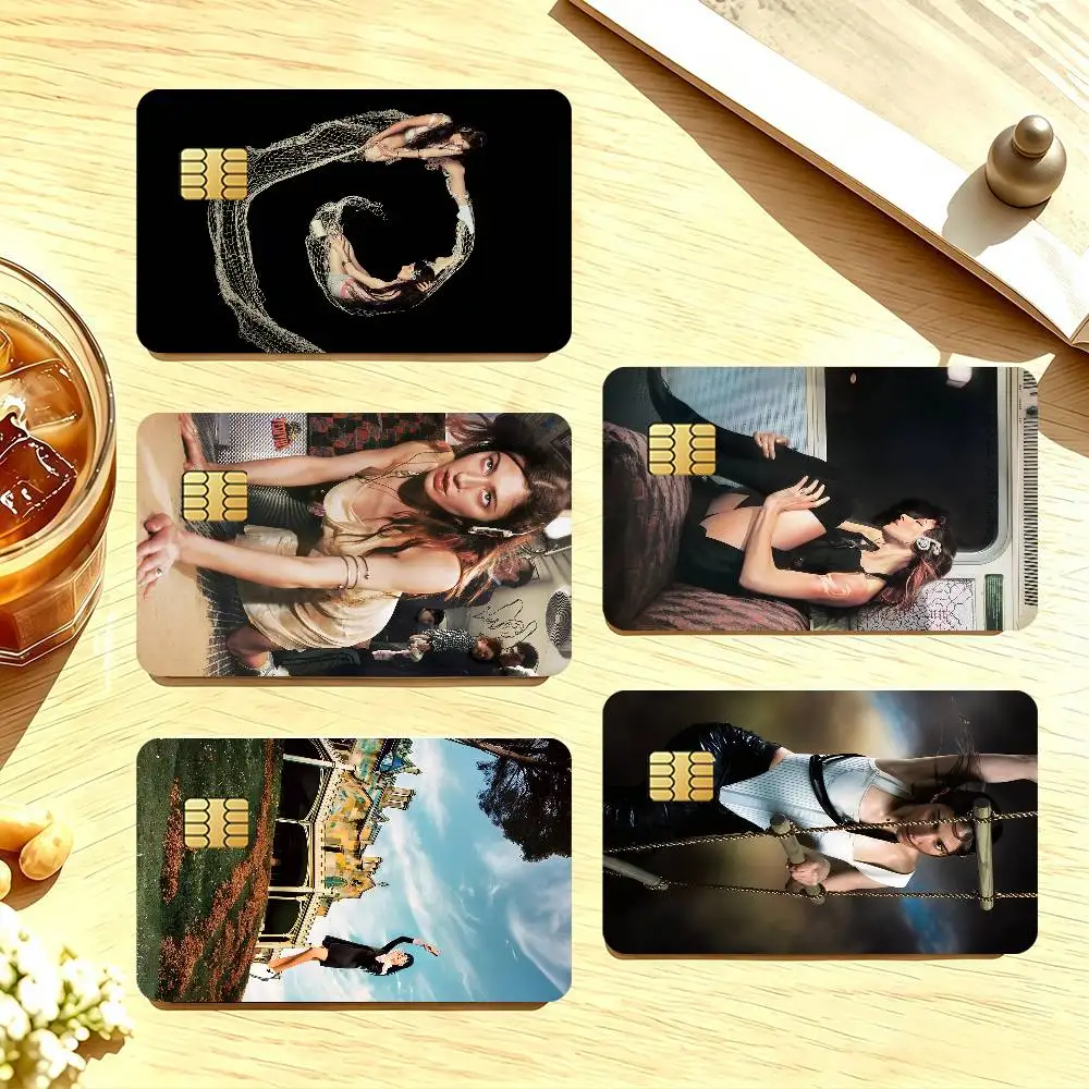 Singer Caroline Polachek Credit Card Public Transportation Cards Sticker Waterproof Card Face Decoration 4PCS