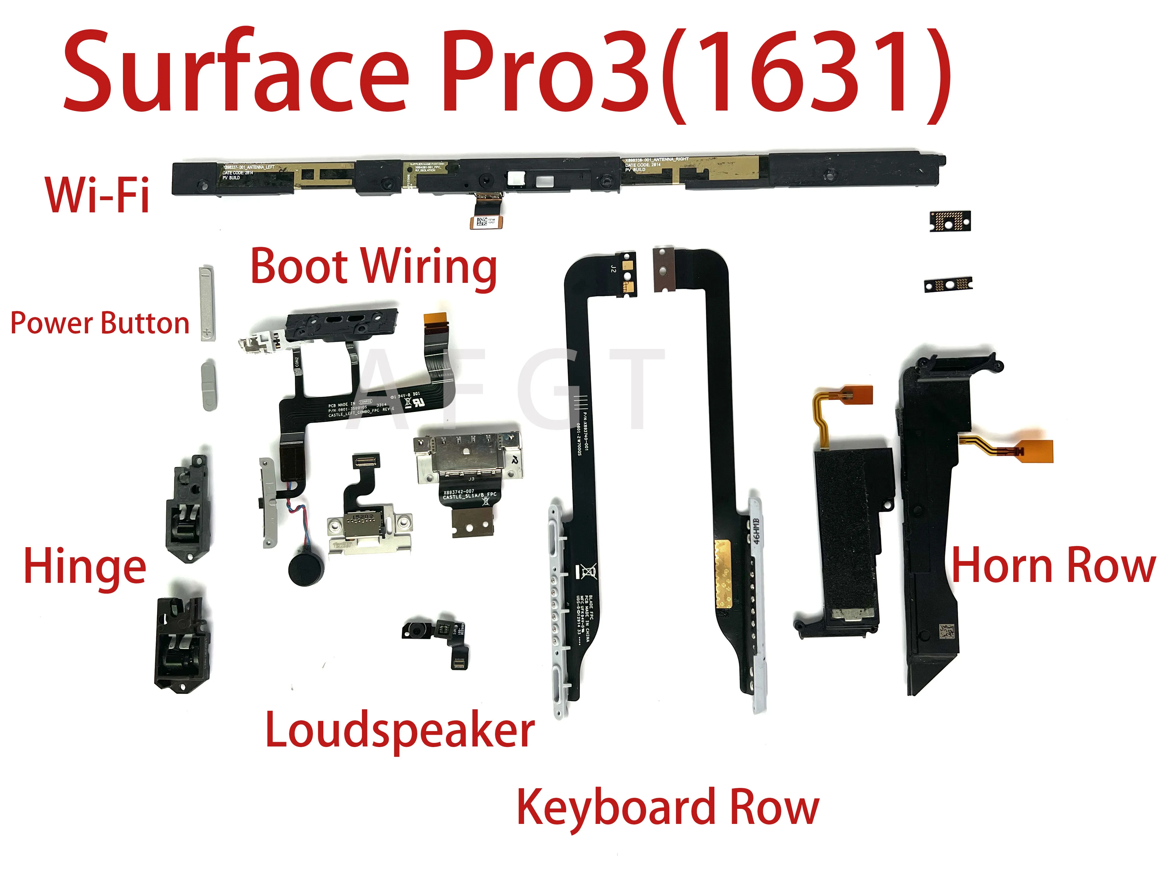 Original LCD Stiker Cable For  Microsoft Surface Pro 3 1631 Wifi Antenna Kick Stand Touch Board  Speaker Camera