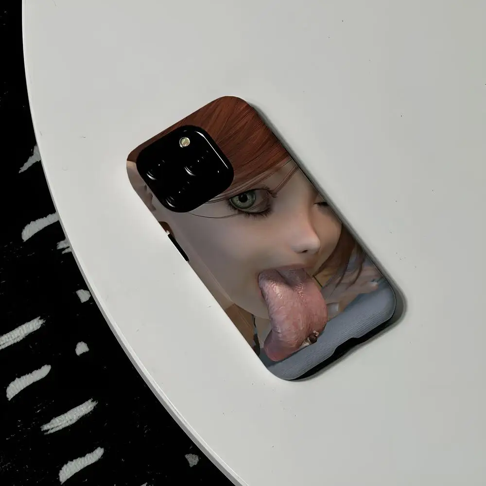 Clmj Cool Girl Punk Y2K Handyhülle aus Hartplastik für iPhone 16Promax 17 16 15 14 13 12 11 Pro Max Plus Glänzende HD-Abdeckung – Detail 13