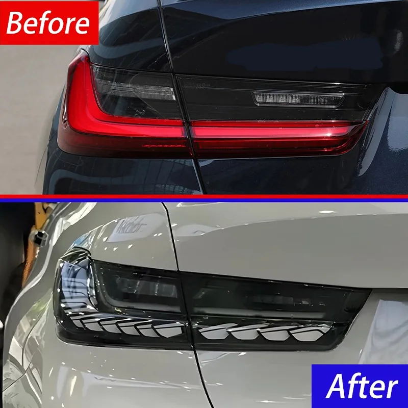 Auto LED Car Taillight Assembly For BMW 3 Series G20 G28 2020-2024 Modify Dragon Scale Rear Lamp Accessories Tool Plug and Play