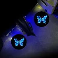 4pcs Door Light Logo LED Projector Car Door Step Courtesy Welcome Lights Cute Pattern Girl Gift Projection Light Festive Atmosphere Door Night Light