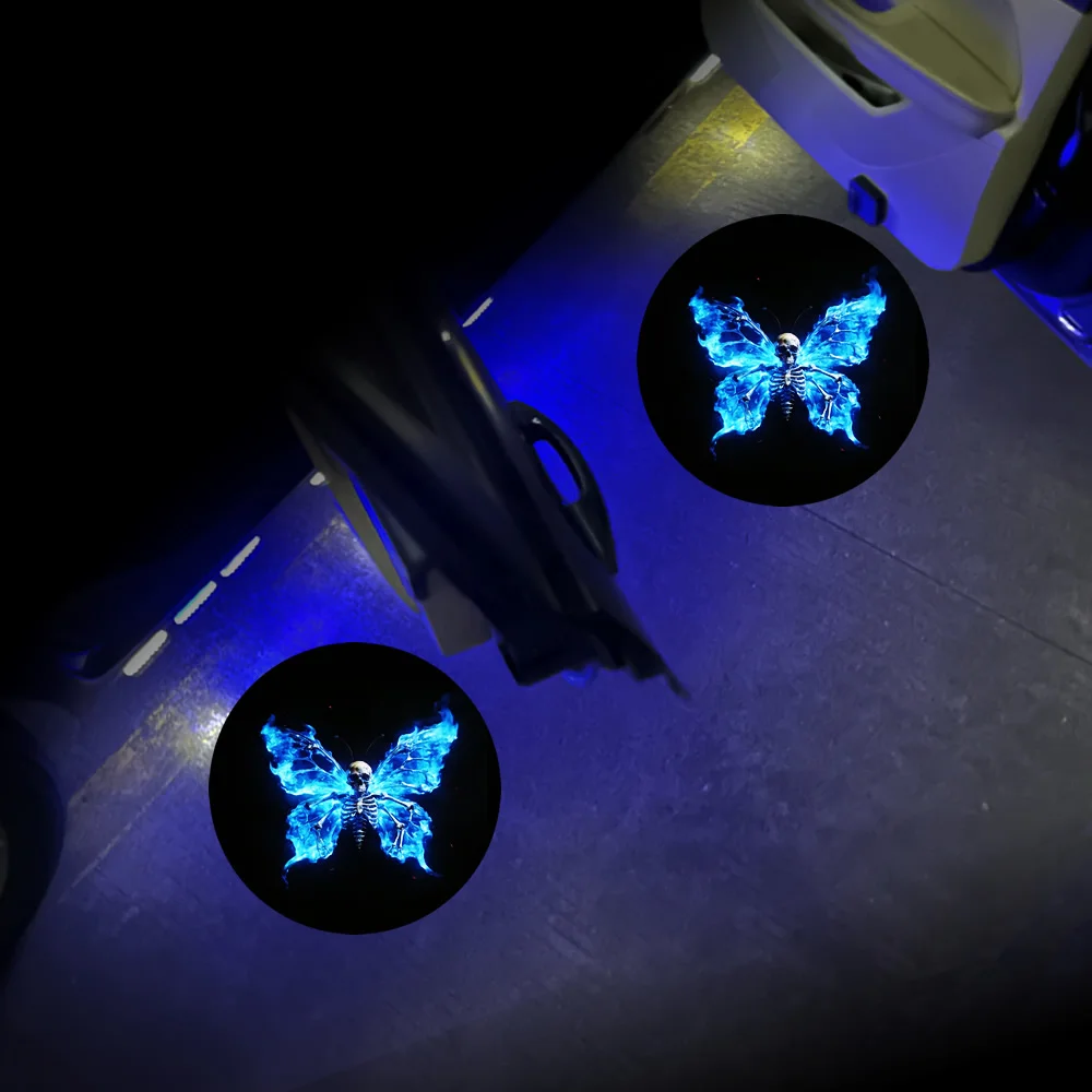 4pcs Door Light Logo LED Projector Car Door Step Courtesy Welcome Lights Cute Pattern Girl Gift Projection Light Festive Atmosphere Door Night Light